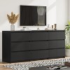 Angel Sar 62" Modern Black 9 Drawer Dresser, Minimalist Bedroom Dresser with Smooth Gliding Drawers, Large Storage Cabinet for Clothes - 4 of 4