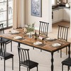 78.8'' Long Dining Table for 6-8 People, Mid Century Kitchen Table with Unique Metal Legs, Industrial Kitchen & Dining Room Furniture - 4 of 4