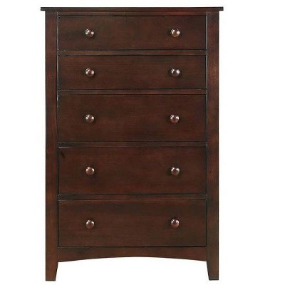 CAVINAS  5 Drawers Dresser for Bedroom,Modern Style Drawers with Round Handle for Kids Room,Living Room,Entry and Hallway