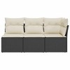 Garden Sofa Black, Cream WhitevidaXL - 4 of 4