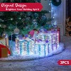 Joyfy 3Packs Christmas Gift Box Lights, Present Boxes Yard Light Decorations with 60/100 LEDs for Christmas Eve Night Indoor Outdoor Decorations - 2 of 4