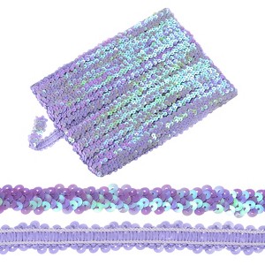 Unique Bargains Elastic PVC Durable Sequins Flat Paillette Sequin Trim 1 Pc - 1 of 4