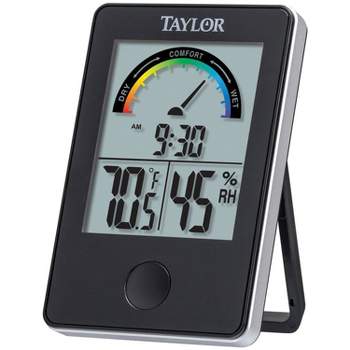  Oregon Scientific THT312 Indoor/Outdoor Thermometer Clock with  Wired Probe : Weather Monitor Clocks : Patio, Lawn & Garden