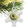 Alabama at Birmingham Blazers Logo Metal Snowflake Christmas Tree Holiday Ornament - 2 of 3