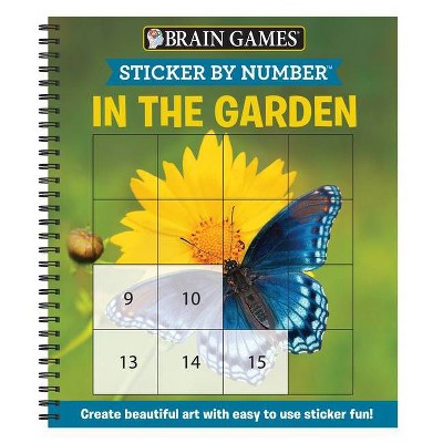 Brain Games - Sticker by Number: In the Garden (Easy - Square Stickers) - by  Publications International Ltd & New Seasons & Brain Games