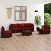 vidaXL Garden Lounge Set Brown PE Rattan Large Modular - 2 of 4