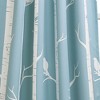 Lush Décor Bird On The Tree Light Filtering Window Curtain Panels Blue 52X84+2 Set - 2 of 4