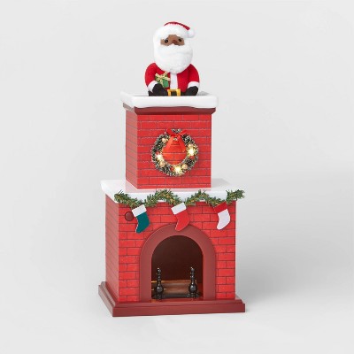 Animated Chimney with Santa Decorative Figurine - Wondershop™