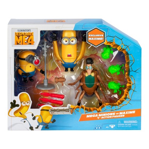 Despicable Me 4 Mega Minions Vs Maxime Action Figure Set Target