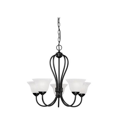 Millennium Lighting Main Street 5 - Light Chandelier , Black : Target