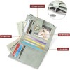 FATMOON Small Wallets for Women,Bifold RFID Blocking Leather Card Holder Compact Wallet with Zipper Coin Pocket for Women - 2 of 4