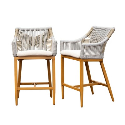 NicBex Set of 2 Bar Stools for Kitchen Island,Counter Bar Stools with Arm and Backrest,Bar Chairs for Dining Rooms,Kitchens Islands