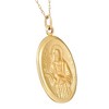 Pompeii3 14k White or Yellow Gold St. Jude Medal Pendant 1" Tall 3 Grams - 2 of 3