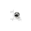Black Bow Jewelry Sterling Silver Racing Helmet Bead Charm - 3 of 4
