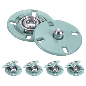 Unique Bargains Alloy Invisible Durable High Hardness Buckle Fasteners Press Studs Buttons 5 Pcs - 1 of 4