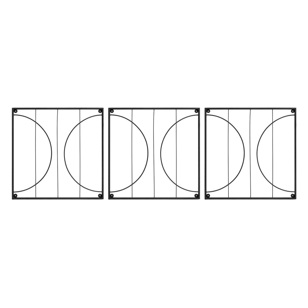 ACHLA Designs 87" Modular Wall-Mounted Wrought Iron Trellis