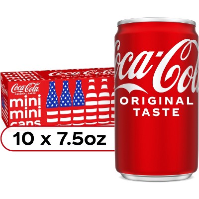 Coca-Cola Soda - 10pk/7.5 fl oz Mini-Cans