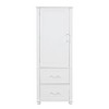 NicBex Tall Freestanding Bathroom Storage Cabinet, Modern 2-Drawer Design with Adjustable Shelf, Space-Saving Vertical Storage - 4 of 4