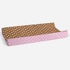 Bacati - Butterflies pink/chocolate Changing Pad Cover - 3 of 4