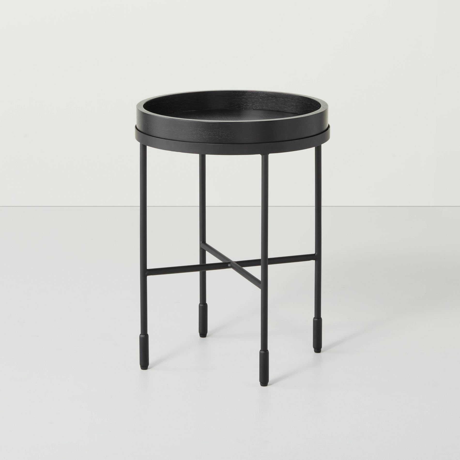 Wood & Metal Accent Side Table - Black - Hearth & Hand™ with Magnolia