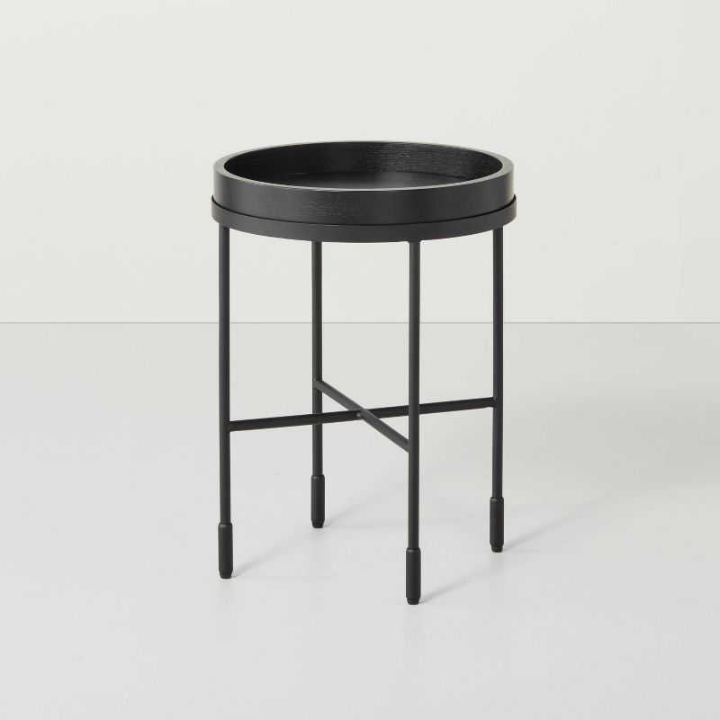 Wood &#38; Metal Accent Side Table - Black - Hearth &#38; Hand&#8482; with Magnolia, 1 of 15