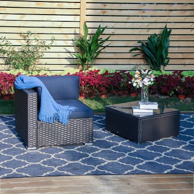 Outdoor Rattan Chair with Cushions - Captiva Designs