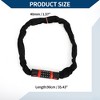 Unique Bargains Security Chain Combination Padlock Resettable 5 Digit Bike Lock Black Red 35.43" - 4 of 4