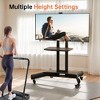 Vynxaria FANCO Universal Swivel TV Stand for 32¨C80 inch TVs, Height Adjustable Table Top TV Stand Mount with Tilt, Max VESA 600x400mm (Black) - 4 of 4
