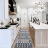 Washable Area Rug Vintage Trellis Accent Rugs Non Slip Rug Foldable Stain Resistant Geometric Low Pile Indoor Carpet for Bedroom Living Room - 2 of 4