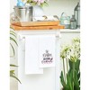 C&F Home Coffee Before Cocktails Embroidered Cotton Flour Sack Kitchen Towel - 3 of 3