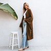 Women's Cozy Longline Open Front Cardigan with Dolman Sleeves -Cupshe - 2 of 4
