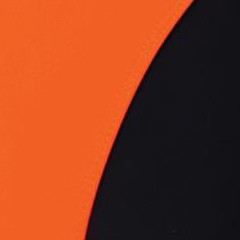 black fluorescent orange
