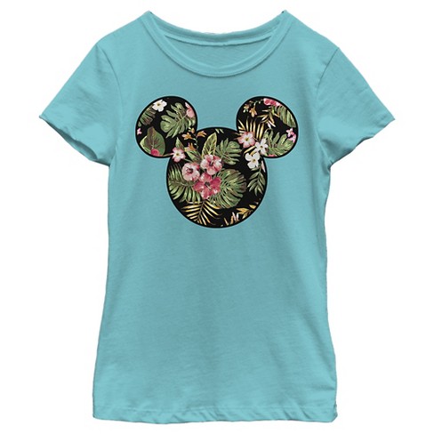 Girls Size 6 Disney Minnie Mouse Flower Crown Tie Front Graphic Tank Top