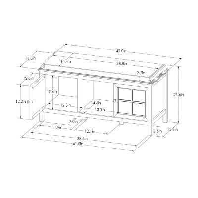 Windham store entryway bench