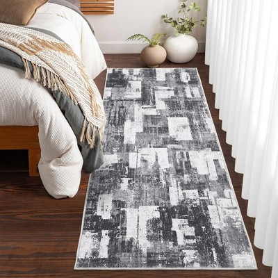 Area Rug for Living Room Washable Abstract Geometric Rug Farmhouse Floor Carpet