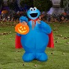 Gemmy Airblown Inflatable Cookie Monster w/Cape Sesame Street, 3 ft Tall, Multicolored - 2 of 4
