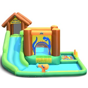 Infans Bountech Inflatable Waterslide Bounce House Climbing Wall without Blower - 1 of 4