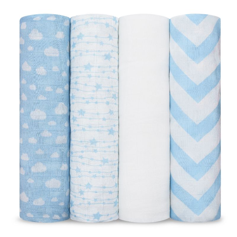 Muslin Swaddle Blankets Neutral Receiving Blanket for Boys and Girls by Comfy Cubs, 1 of 7
