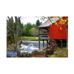 Trademark Fine Art - Stephen Goodhue Weston Falls Canvas Art - 1 of 4