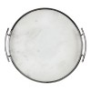 Kate and Laurel Marbury Tray, 14" Diameter, Silver - 3 of 4