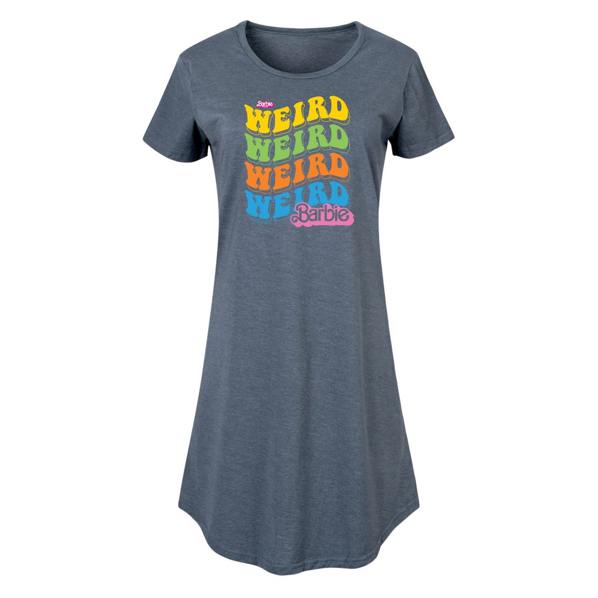 Women's - Barbie - Weird Stack Graphic T-shirt Dress