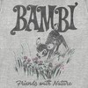 Women's Bambi Friends With Nature Artistic Sketch T-Shirt - 2 of 4
