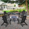 Costway Patio Adirondack Chair Weather Resistant Garden Deck W/Cup Holder White\Black\Grey\Turquoise - image 3 of 4