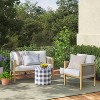 Patterned Grid Outdoor Area Rug - Threshold™ designed with Studio McGee - image 2 of 4