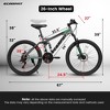 NicBex 26" Mountain Bike with Dual Suspension for Adults,21-Speed Grip Shifters,Aluminum Alloy Frame,Disc Brake,Mountain&City Road Bikes - 3 of 4