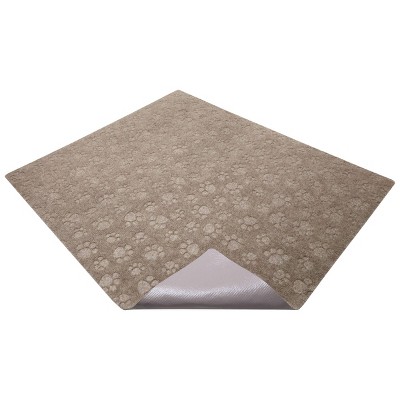 Extra Large Taupe Ridged Paw Cat Litter Trapping Mat