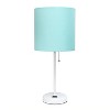 Creekwood Home Oslo 19.5" Power Outlet Base Metal Table Desk Lamp with Shade - 4 of 4