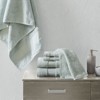 SEVOBAL Bath Towel and Washcloth Sets Luxurious Premium Turkish Cotton Soft Absorbent Towels for Bathroom, Seafoam, 15"*10.63"*8.66" - 2 of 4