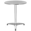 vidaXL 5 Piece Patio Dining Set Aluminum Silver - 4 of 4
