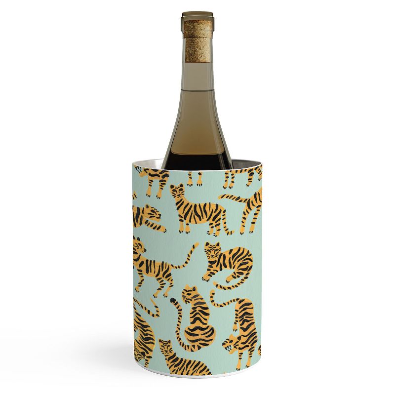 Cat Coquillette Tiger Collection Mint Orange Wine Chiller - Deny Designs, 1 of 3